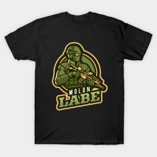 The Military With A Rifle T-Shirt